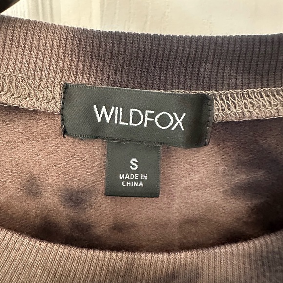Wildfox Sunday Scaries Black Tie-Dye Sweater - Picture 2 of 5